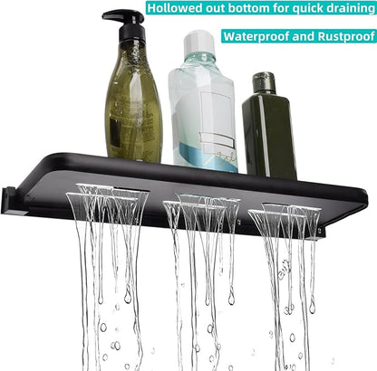 2 Pack Folding Wall Shelf for Bathroom, 90° Fold Up Floating Shelf, Wall - Image 5