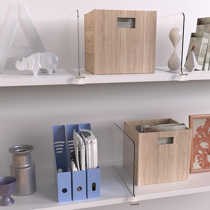 Acrylic Shelf Dividers for Closet Organization, Closet Shelf Organizer Closet - Image 7