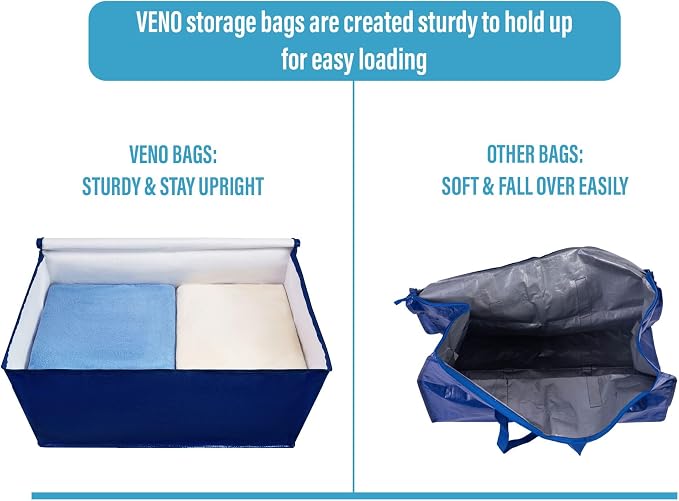 VENO 2 Pack Moving Bags and Large Christmas Decoration Storage Bins - Image 6