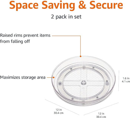 Amazon Basics Clear Lazy Susan Turntable Organizer - Image 3