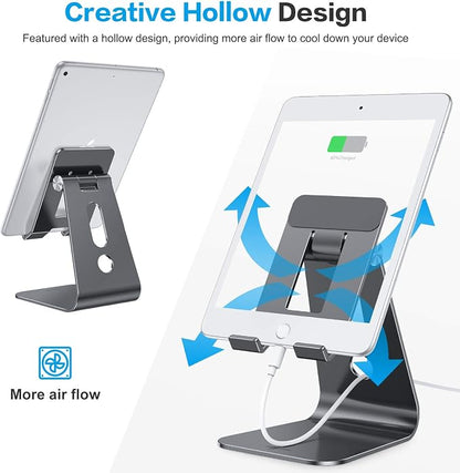 OMOTON Adjustable Tablet Stand for Desk, Upgraded Longer Arms for Greater - Image 5
