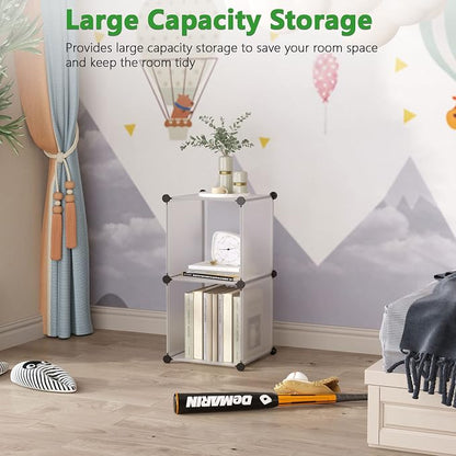 C&AHOME Cube Storage, 2-Cube Organizer Unit, Plastic Closet Storage Shelf - Image 3