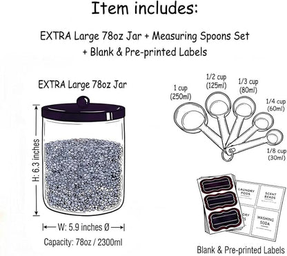 Sheechung 78oz Extra Large Acrylic Jar - Image 2