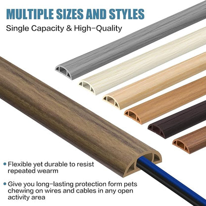 Floor Cord Covers for Wires 3.3FT Cable Hider Wire Cover Self Adhesive Cord - Image 6