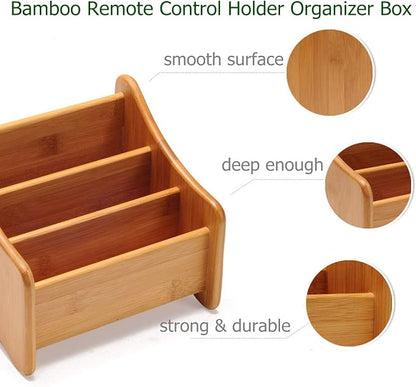 VolksRose Desk Remote Control Holder Multi-Function Coffee Table Office - Image 7