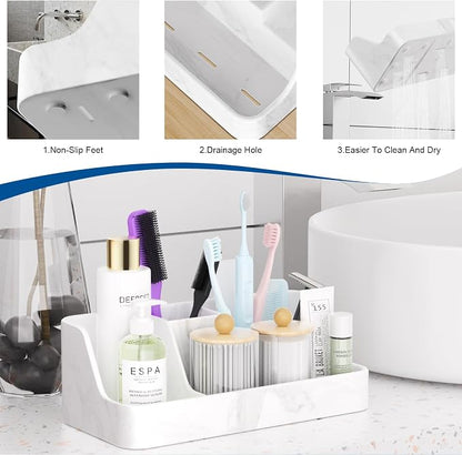 Marble Bathroom Countertop Organizer - Image 3