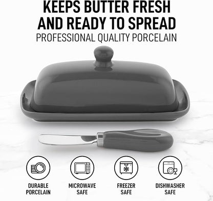 Zulay Butter Dish With Lid For Countertop - Image 2