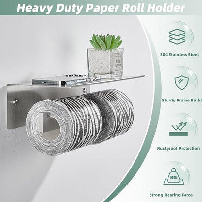 APLusee Double Toilet Paper Holder - Image 6