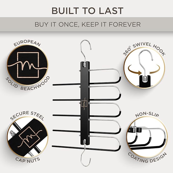MORALVE Pants Hangers Space Saving - Image 2