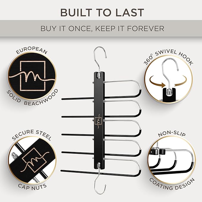 MORALVE Pants Hangers Space Saving - Image 2