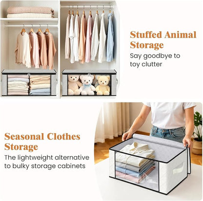Fab totes 35L Closet Organizers and Storage, Foldable Under Bed Storage - Image 4