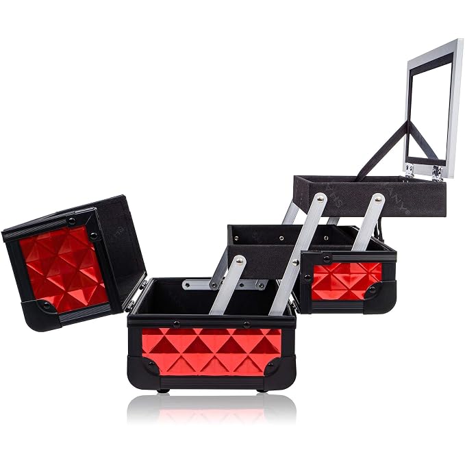 SHANY Chic Makeup Train Case Cosmetic Box Portable Makeup Case Cosmetics Beauty - Image 7