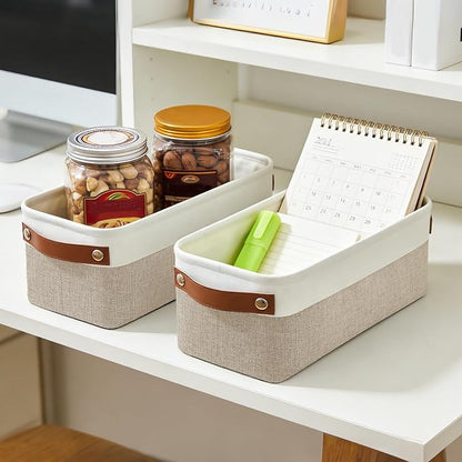 Bagnizer Small Fabric Storage Baskets, Decorative Basket - Image 6