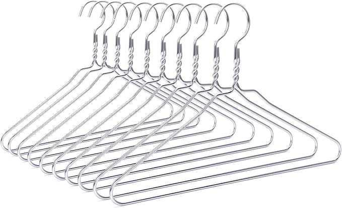 Quality Silver Aluminum Metal Coat Hangers by QualityHangers