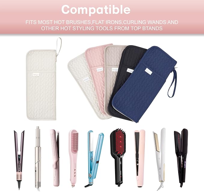 Hot Tools Organizer Heat Resistant Mat Case Hair Tools Holder Travel Bag - Image 6