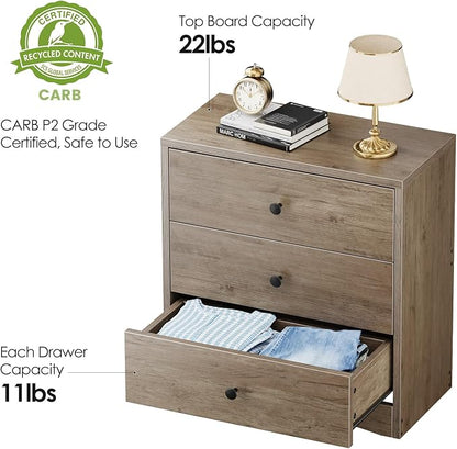 Nightstand, Bedside Tables, Farmhouse Wood Night Stand - Image 5