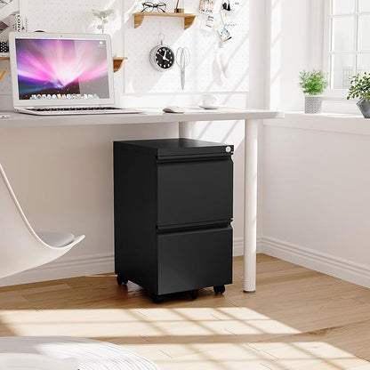 2 Drawer Metal File Cabinet - Image 2