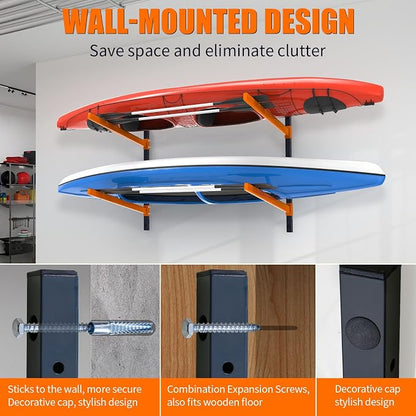 Kayak Storage Rack, Wall Mount Kayak Racks - Image 3