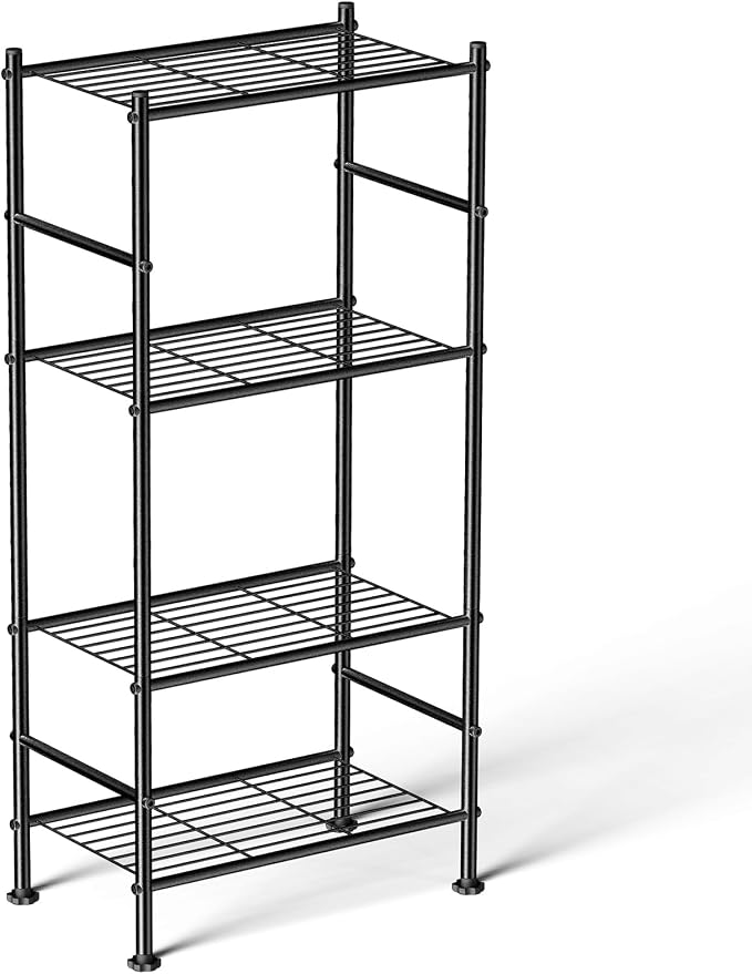 Abiglifty Storage Shelves, 4-Tier Wire Shelving, Metal Shelving by ABIGLIFTY