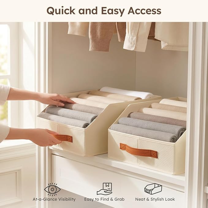 Homsorout Fabric Storage Bins for Organizing - Image 4