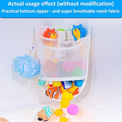 KPH Bath Toy Organizer, Large Capacity Corner Hanging - Image 3