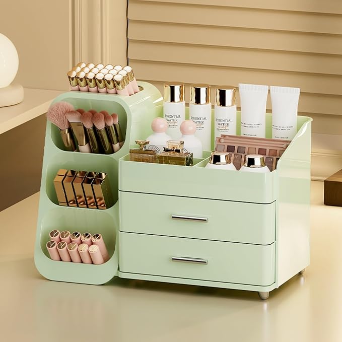 Booklov Makeup Organizer for Vanity, Large Capacity Cosmetic Display Case - Image 3