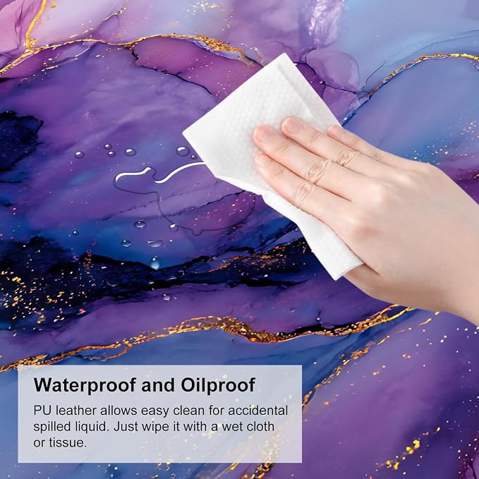 Purple Marble Ink Mouse Pad – Large Extended Desk Mat 31.5 x 11.8 in– Alcohol - Image 7
