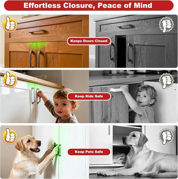 Cabinet Magnetic Catch 6 Pack Ultra Thin Cabinet Door Magnetic Catch - Image 8