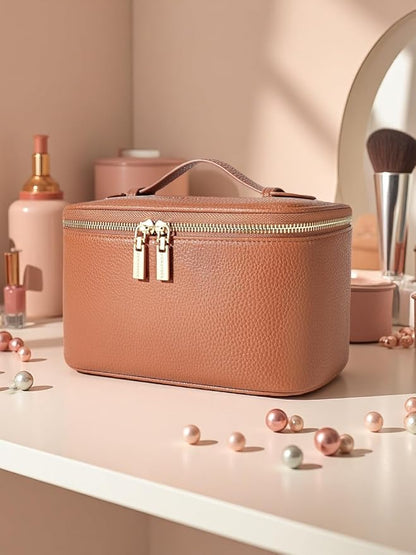 Cosmetic Bag, ROWNYEON Makeup Bag, Portable Makeup Train Case, Travel Toiletry - Image 6