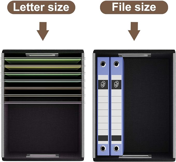 File Organizer Box with Lids, Collapsible File Folder Organizer | File Box with - Image 6