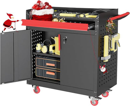 Metal Garage Storage Cabinet by Kelueo