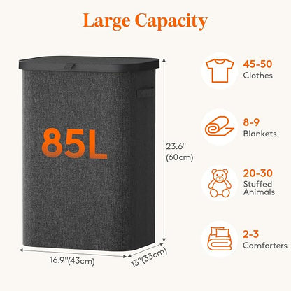 Lifewit 85L Large Laundry Basket - Image 3