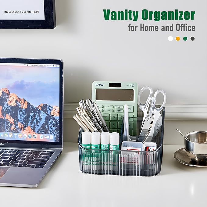 Black Makeup Brush Holder & Organizer - Image 5