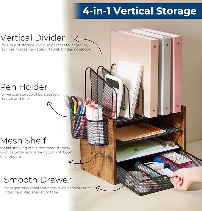 Y YOMA Mesh Desk Organizer - Image 6