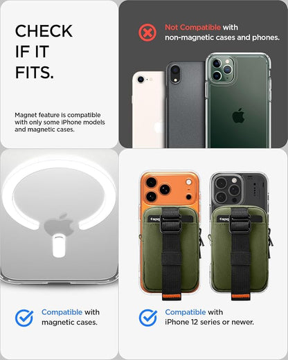 Spigen for MagSafe Wallet Magnetic Pouch Organizer RFID Blocking EDC SSD Card - Image 2