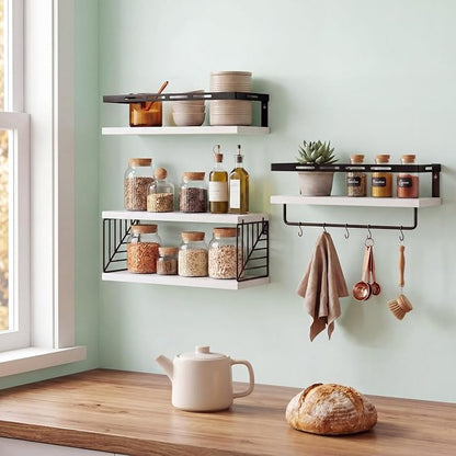 Fixwal Wall Mounted Bathroom Shelves Over Toilet | Wall Shelf - Image 7
