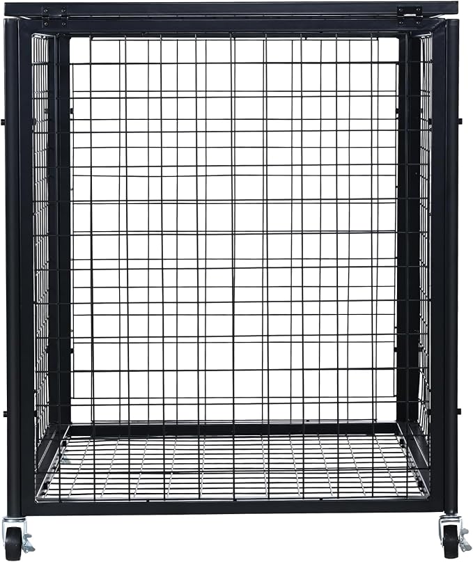 VEVOR Rolling Sports Ball Storage Cart, Lockable Basketball Cage - Image 12