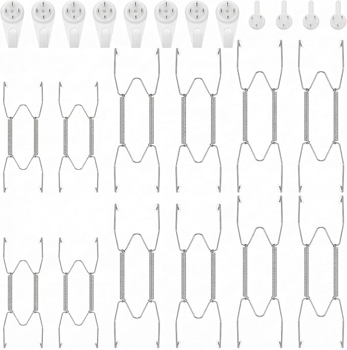 Hotop 12 Pieces Plate Hangers for Wall Stainless Steel Wire Invisible Heavy by HOTOP