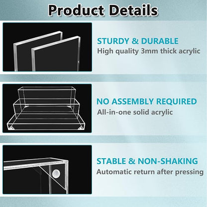 CHONOVO 3 Tier Liquor Bottle Display Shelf, Countertop Organizer - Image 3