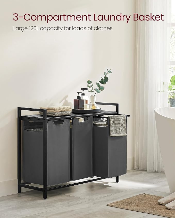 VASAGLE Laundry Hamper, Laundry Basket, Laundry Sorter - Image 3