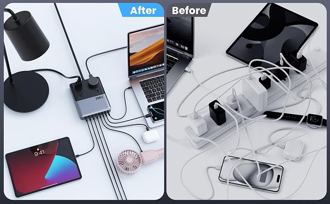 12-in-1 Charging Station USB C Power Strip - Image 8