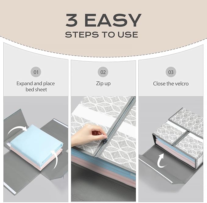 Yecaye 8 Pack Sheet Organizers and Storage - Image 5