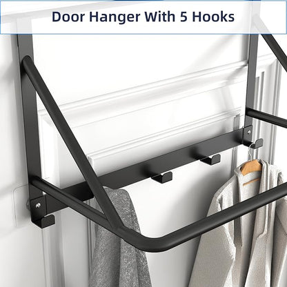 CHJgroup Over The Door Clothes Hanger, Metal Clothes Rack - Image 3