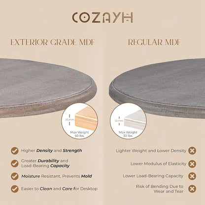 COZAYH Rustic Farmhouse End Table - Image 5