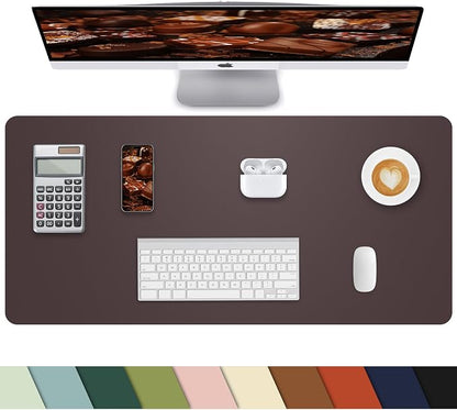 Non-Slip Desk mat, PULeather Desk Pad Protector, Office Desk Mat, Large Mouse by cebowa