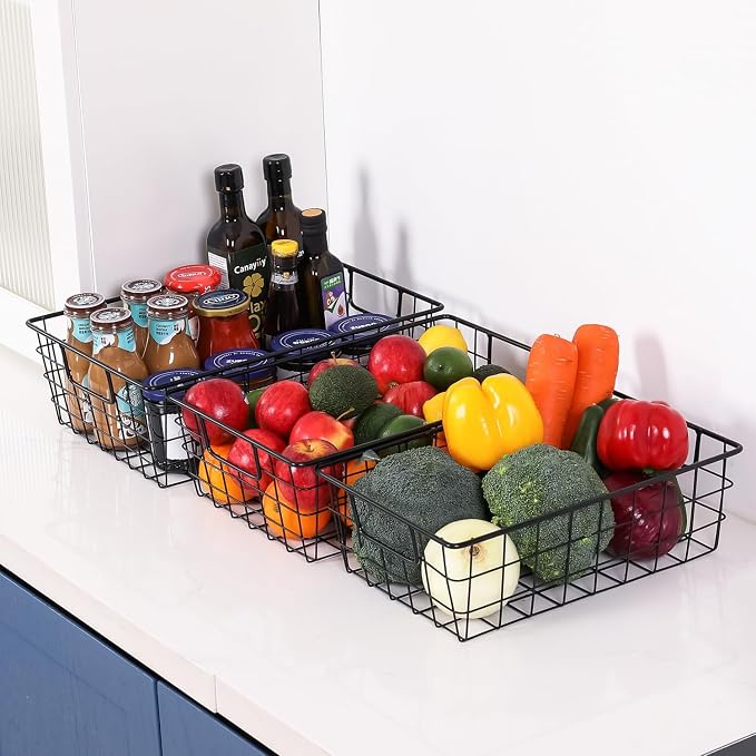 3 Pack Extra Large Wire Basket - Image 5