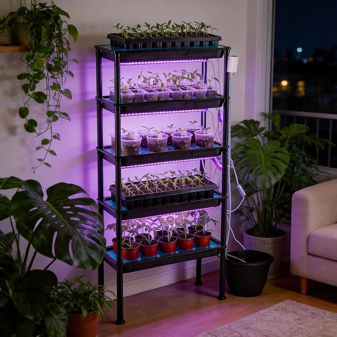RooTrimmer 5-Tier Hydroponics Growing System, Plant Stand - Image 7