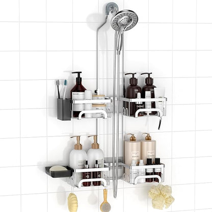 REINHARDT Adjustable Shower Caddy Hanging Split Shower Caddy by REINHARDT