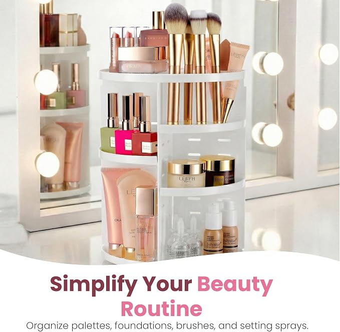 Masirs 360 Rotating Makeup Organizer - Image 7