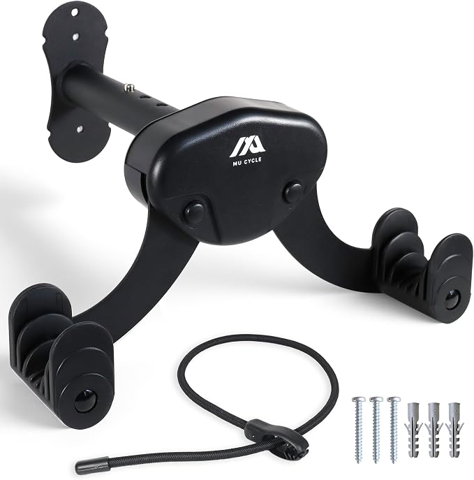 Buffalo Bike Wall Mount Rack – Adjustable Heavy-Duty Horizontal Indoor Hanger by MUCYCLE